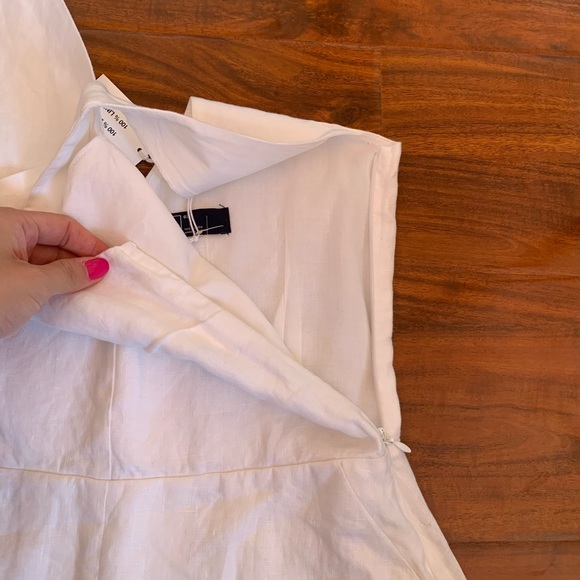 NWT Gap 100% Linen White Dress Size 2 - Picture 4 of 6